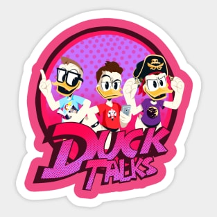 DuckTalks Logo Pink Sticker